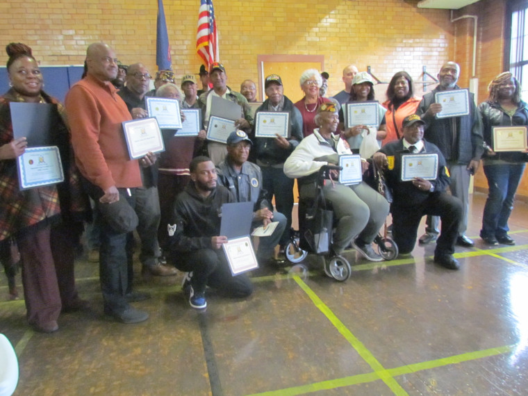 Community members participating in a Veterans Of Now event